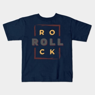 Old School Rock And Roll Music Kids T-Shirt